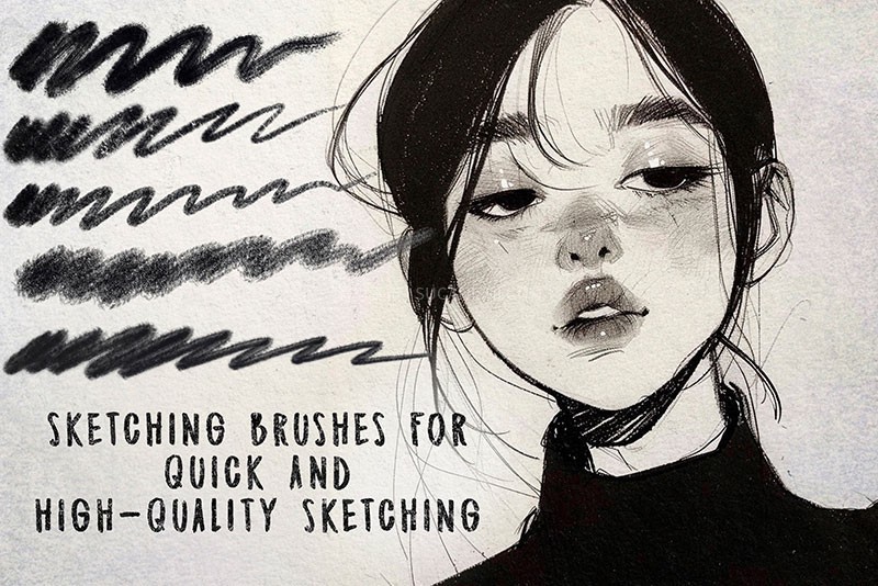 Procreate复古治愈感彩铅笔刷